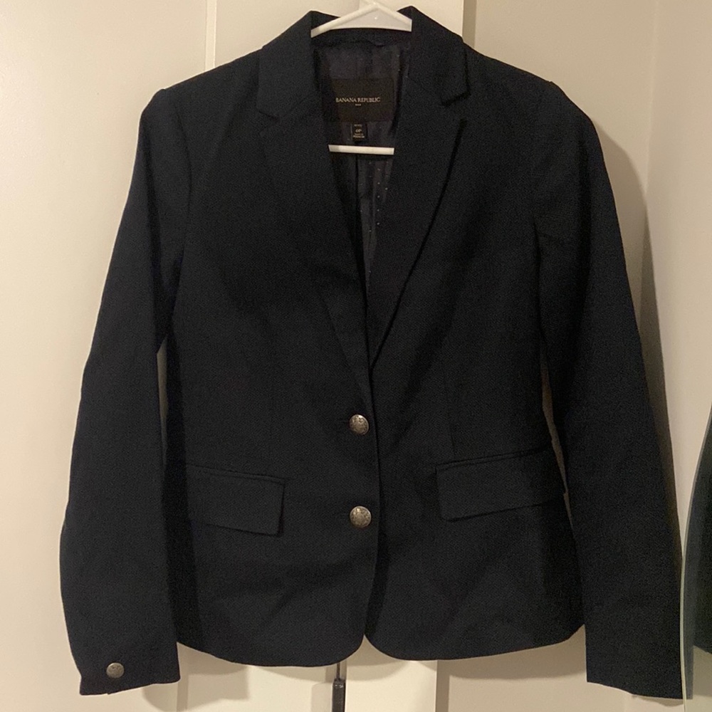 Banana Republic black suit